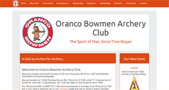Desktop Screenshot of orancobowmen.org