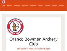Tablet Screenshot of orancobowmen.org
